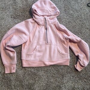 lululemon athletica Light Pink Half-Zip Hoodie